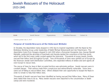 Tablet Screenshot of jewishholocaustrescuers.com